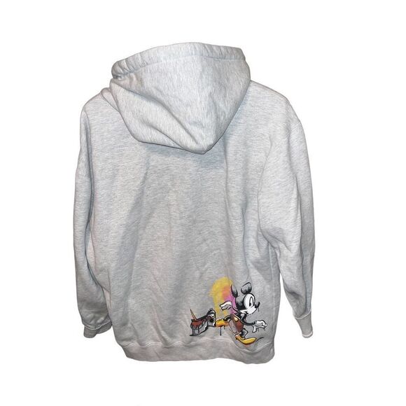 Walt Disney World Graffiti XL Zip Up Sweatshirt Mickey Spray Paint - Picture 2 of 5